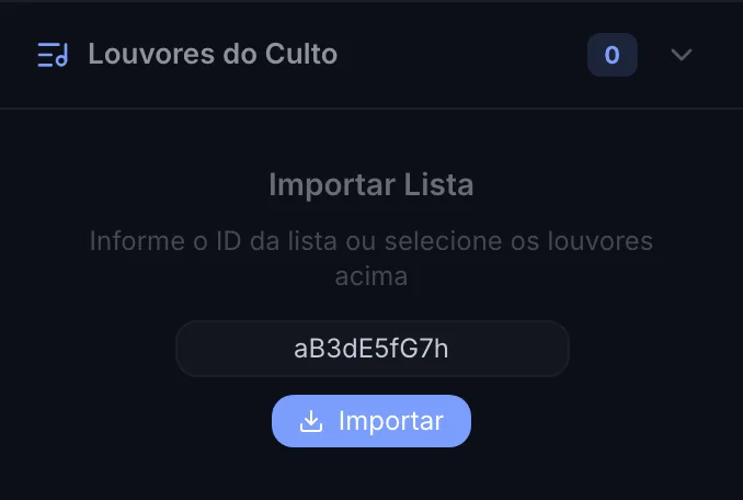 Deixe o culto vazio