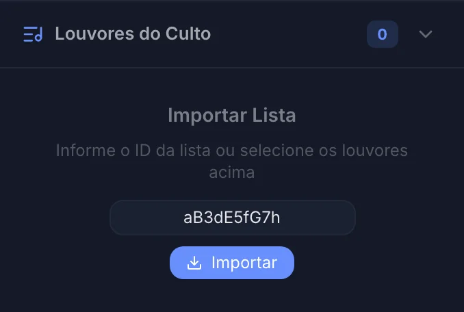 Deixe o culto vazio